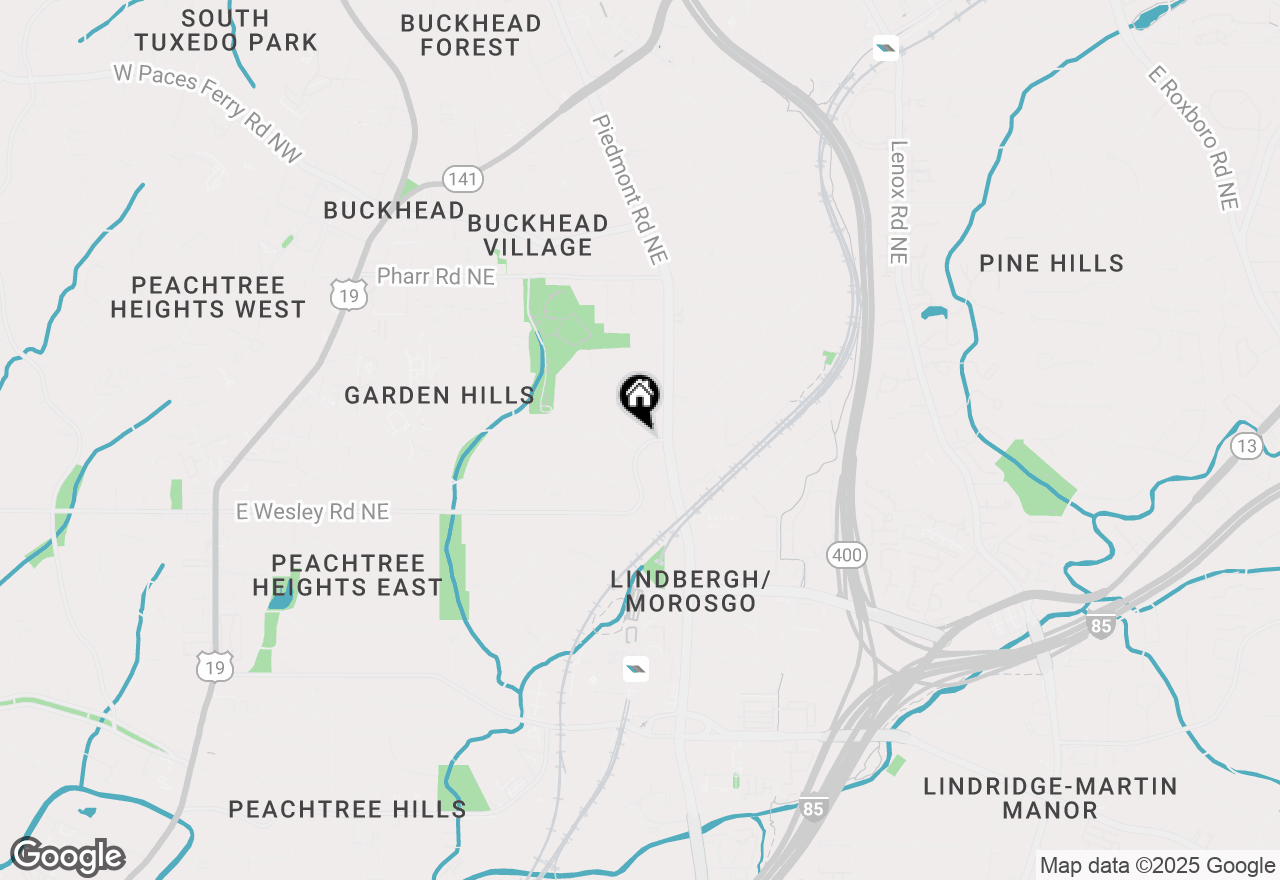 Map of 568 E Wesley Road Ne, Atlanta, GA 30305