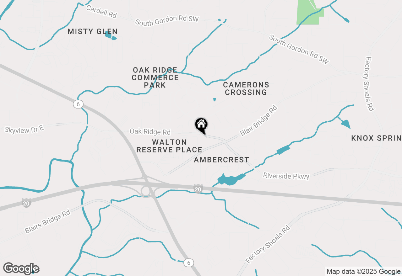Map of 1495 Oak Ridge Road, Austell, GA 30168