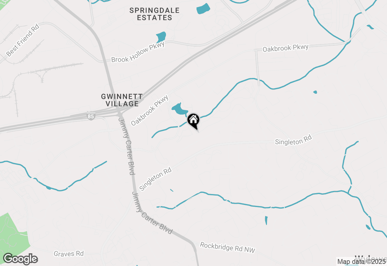 Map of 5961 Brookside Oak Circle, Norcross, GA 30093