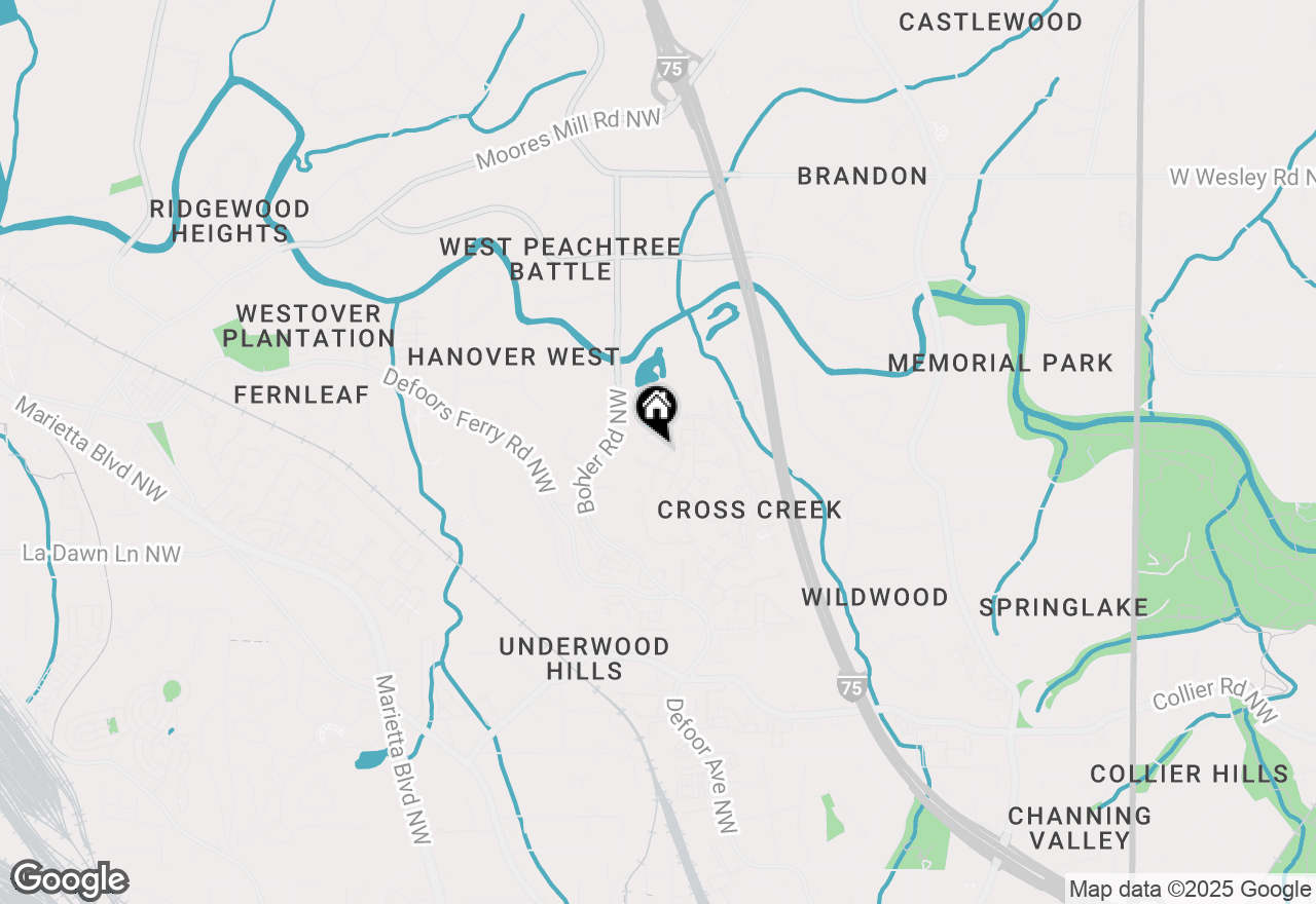 Map of 75 Montre Square Nw, Atlanta, GA 30327