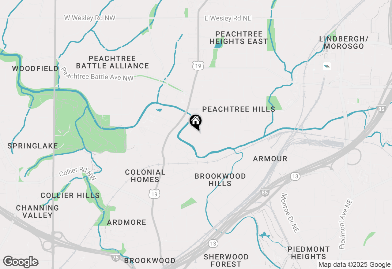 Map of 2196 Willow Avenue Ne, Atlanta, GA 30305