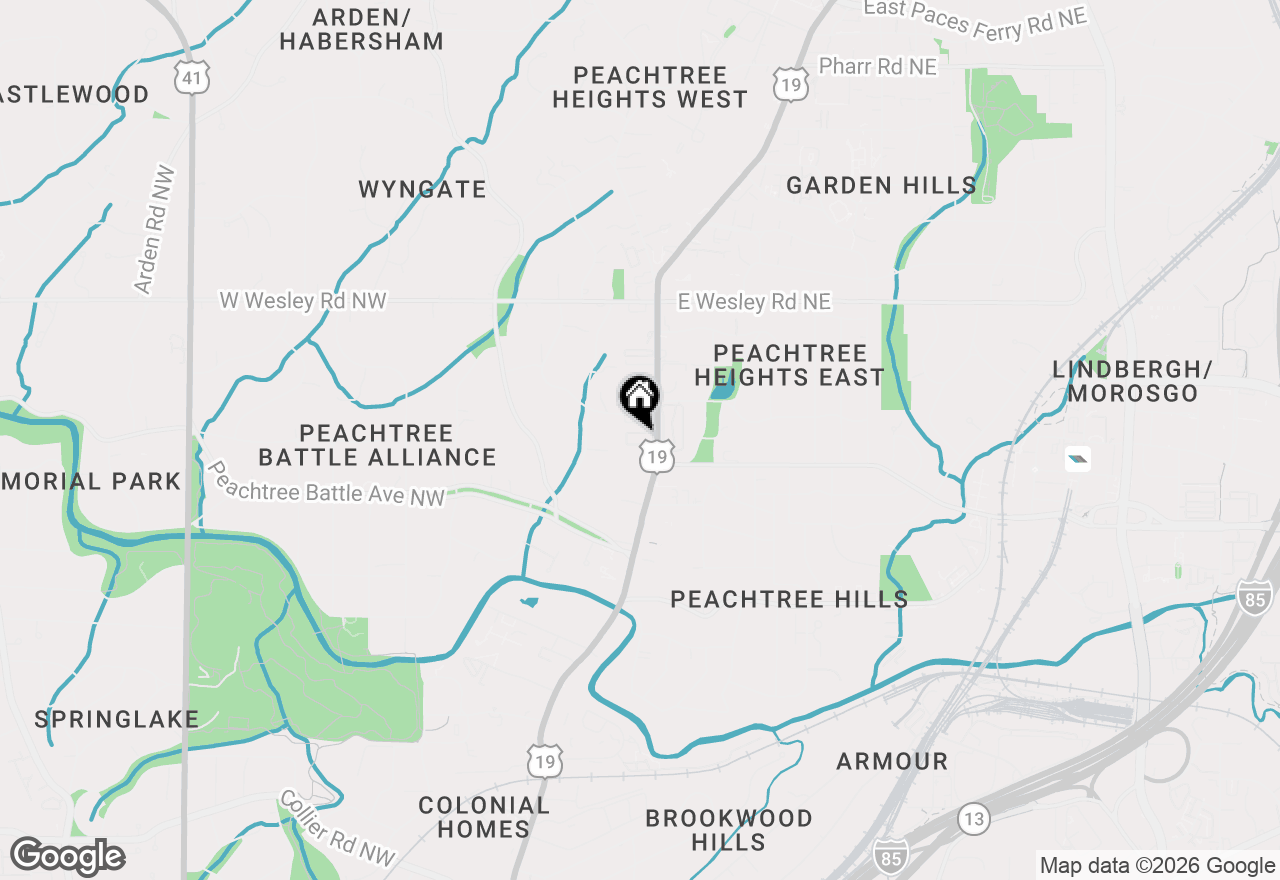 Map of 2520 Peachtree Road W #1203, Atlanta, GA 30305