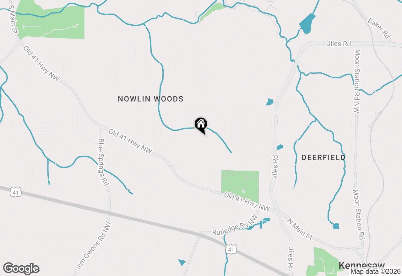 Map of 3433 Spindletop Way Nw, Kennesaw, GA 30144