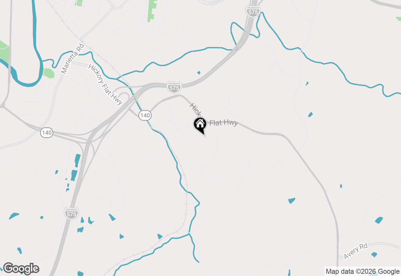 Map of 319 Spring Hill Drive, Canton, GA 30115