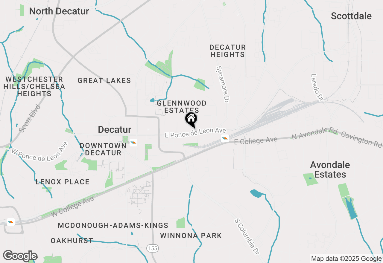 Map of 616 E Ponce De Leon Avenue, Decatur, GA 30030