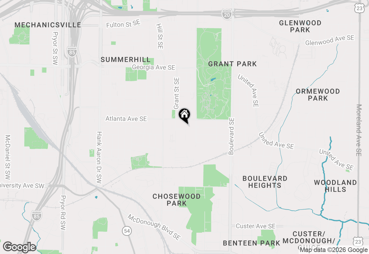 Map of 372 Kendrick Avenue Se, Atlanta, GA 30315