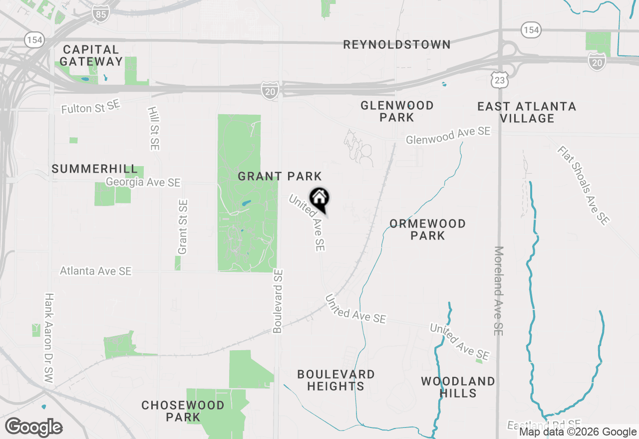 Map of 746 United Avenue Se, Atlanta, GA 30312