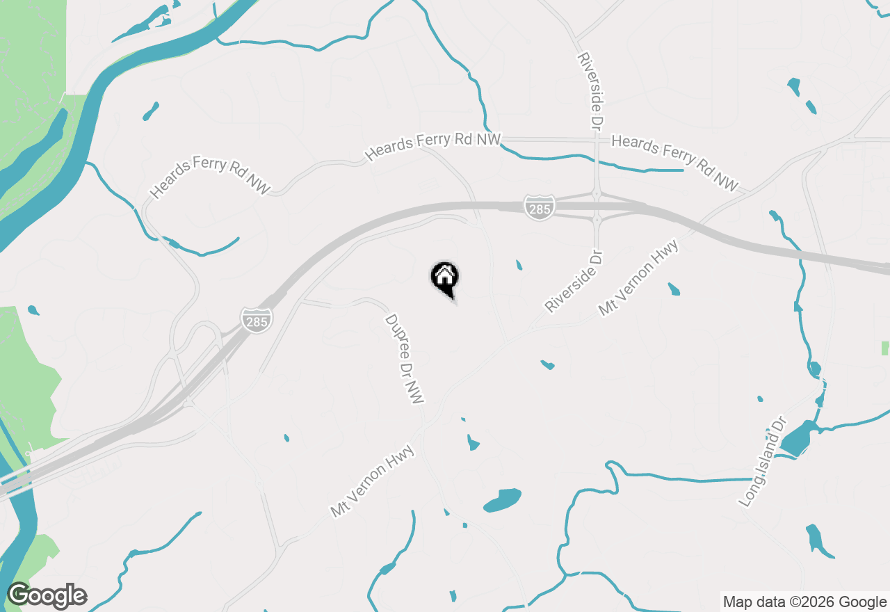 Map of 135 Lameloise Lane, Atlanta, GA 30327