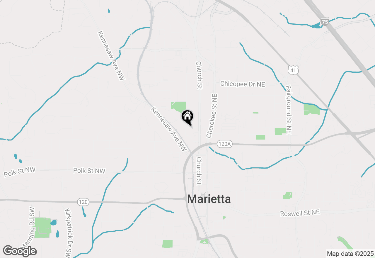 Map of 356 Campbell Hill Street, Marietta, GA 30060