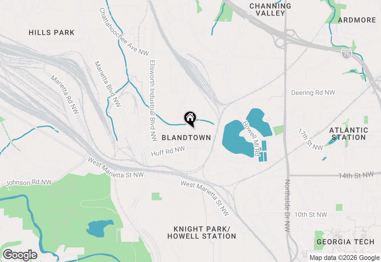 Map of 1338 Booth Avenue Nw, Atlanta, GA 30318