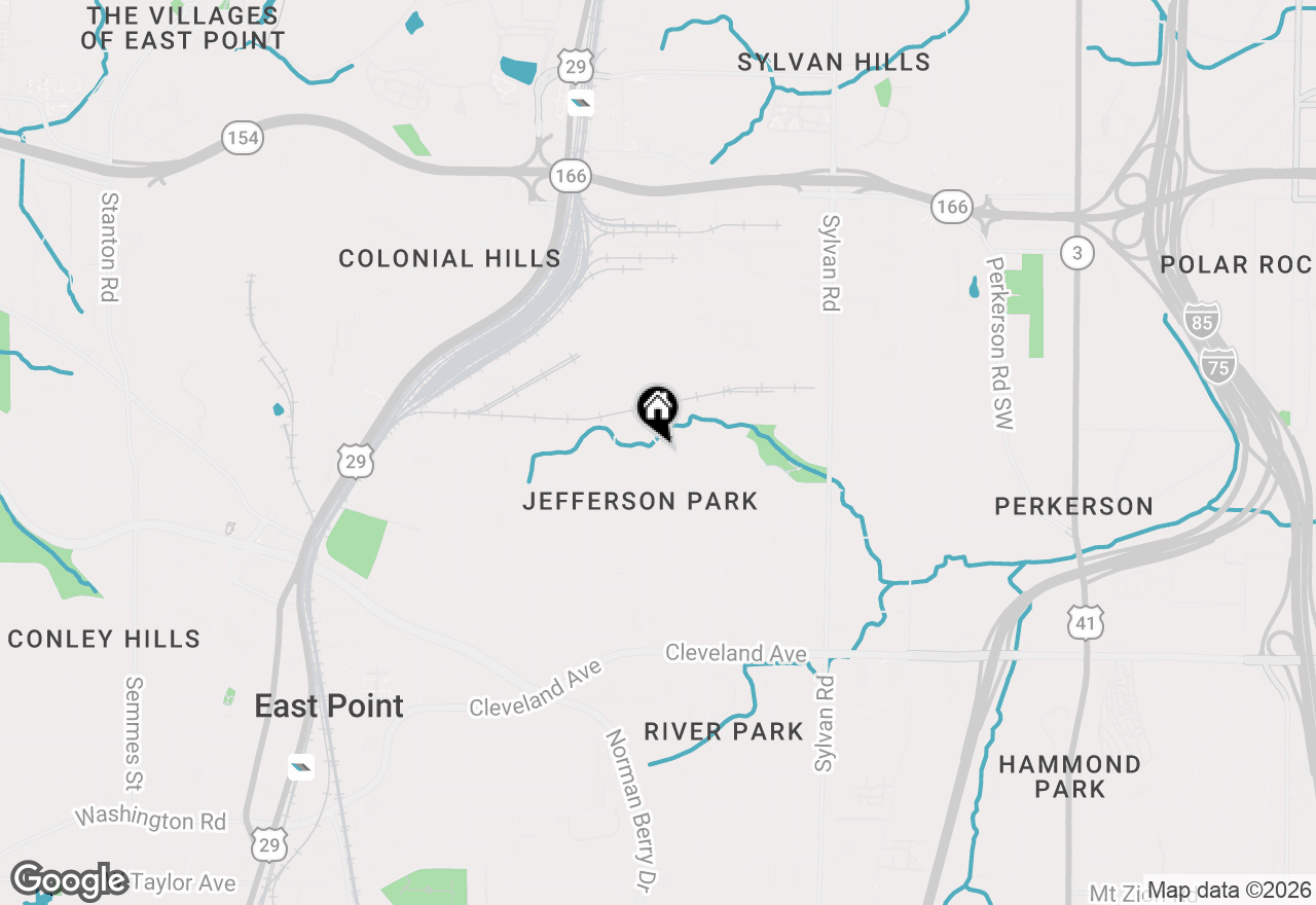 Map of 1121 Glendale Drive, Atlanta, GA 30344