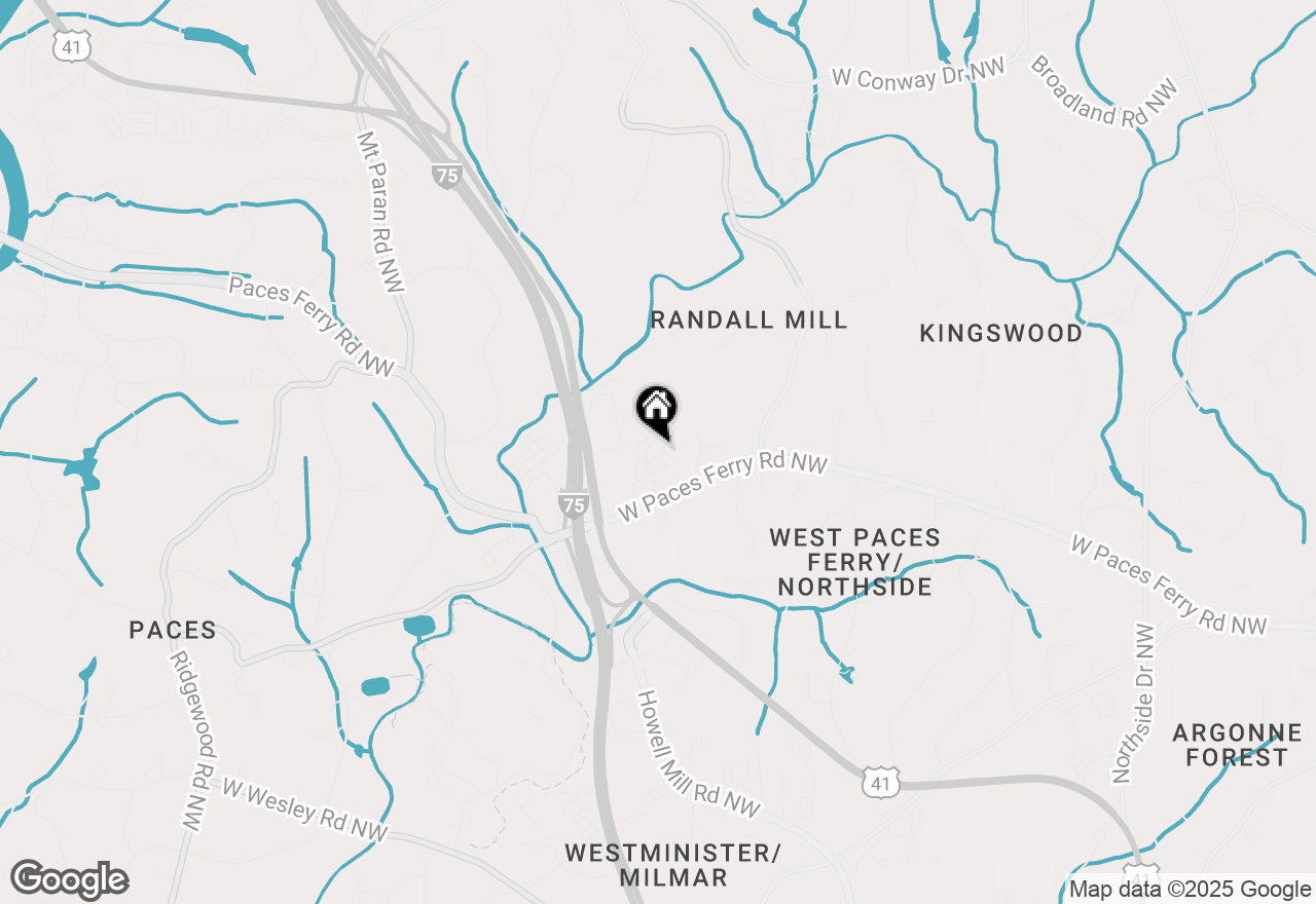 Map of 45 Paces West Drive Nw, Atlanta, GA 30327