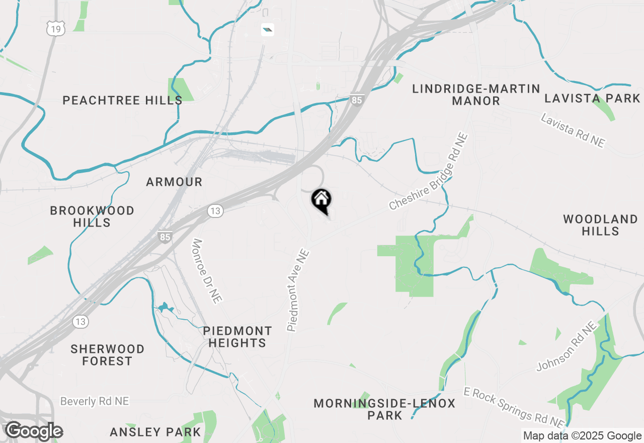 Map of 1993 Rockledge Road Ne, Atlanta, GA 30324