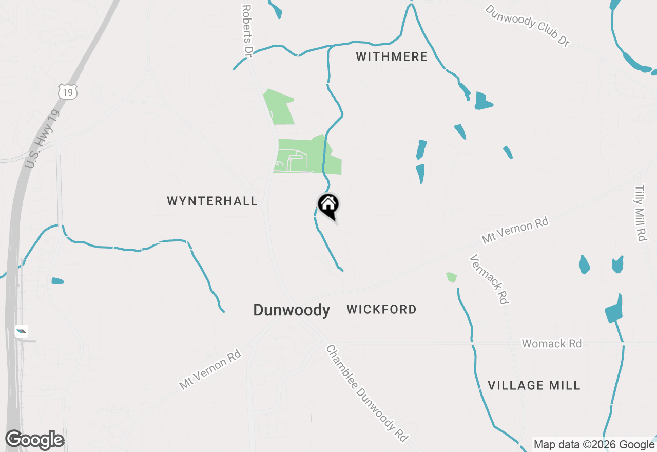 Map of 1416 Vernon Ridge Close, Atlanta, GA 30338
