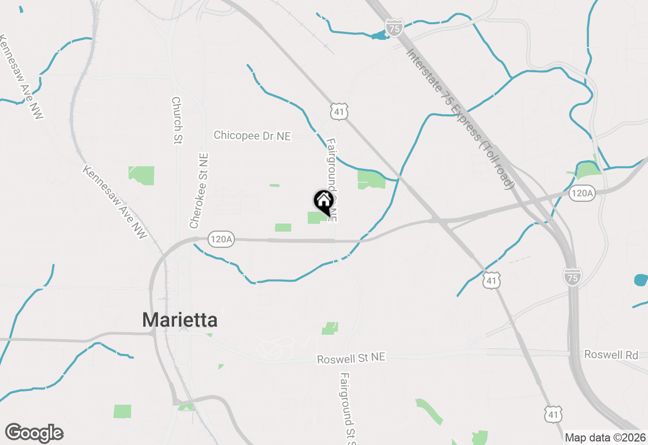 Map of 493 AND 495 Ne Birney Street, Marietta, GA 30060