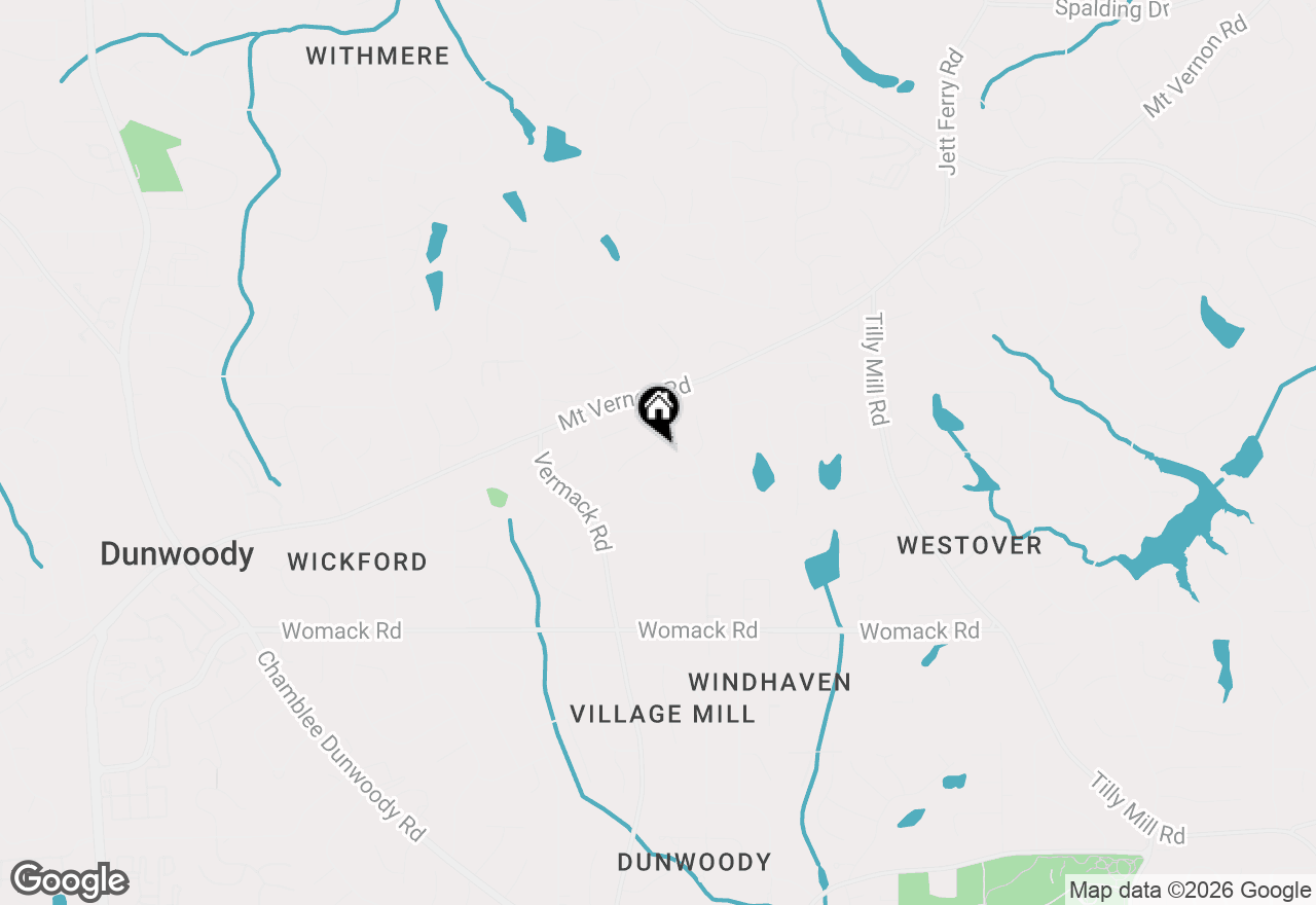 Map of 5159 Stratham Drive, Dunwoody, GA 30338