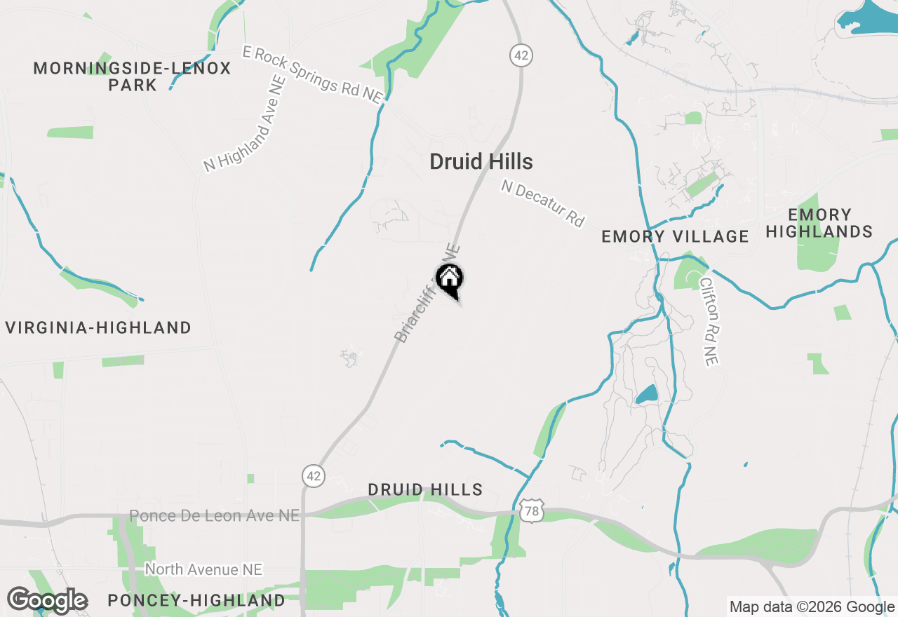Map of 1213 Cameron Court Ne, Atlanta, GA 30306