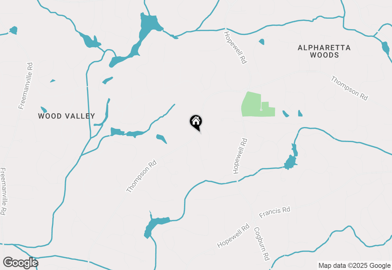 Map of 15792 Thompson Road, Milton, GA 30004