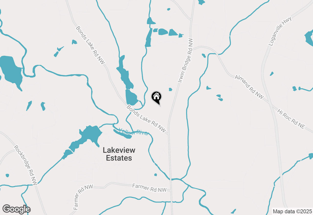 Map of 2527 Bonds Lake Road Nw, Conyers, GA 30012