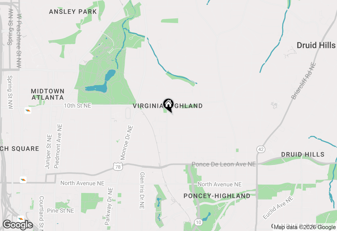 Map of 729 Virginia Circle Ne, Atlanta, GA 30306
