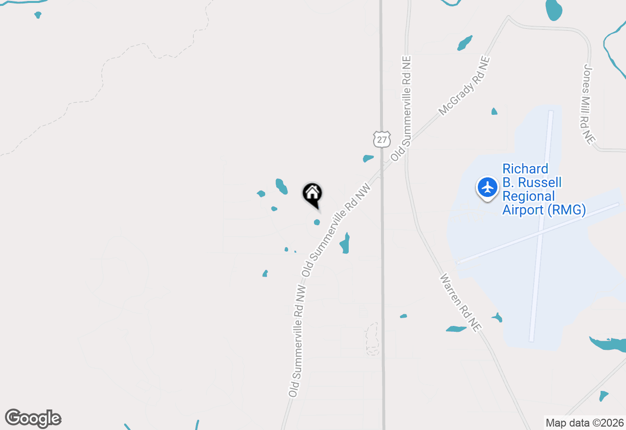 Map of 16 Quarter Horse Drive, Rome, GA 30165