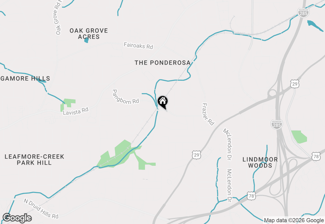 Map of 2855 Pangborn Road, Decatur, GA 30033