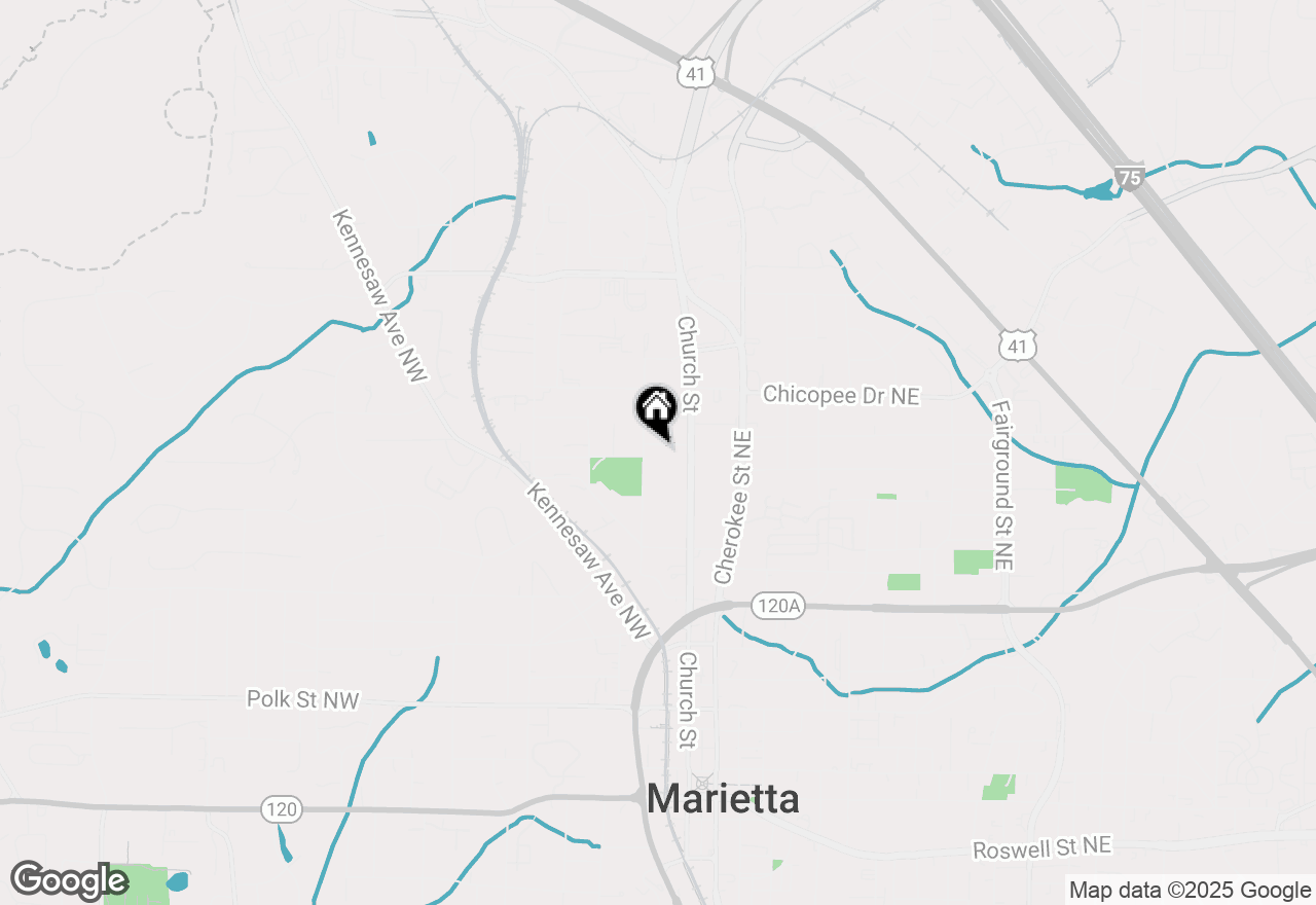 Map of 29 Hillside Avenue Ne, Marietta, GA 30060