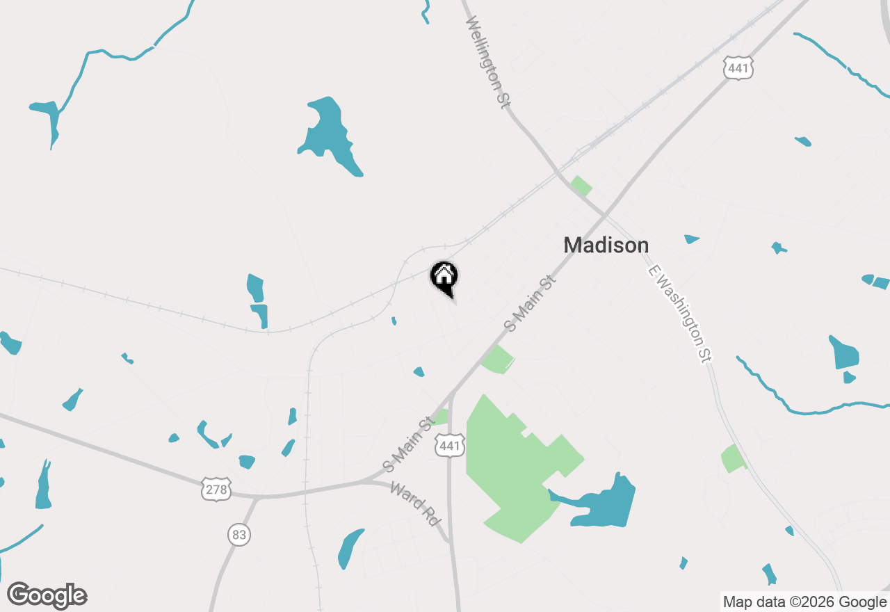 Map of 802 Bacon Street, Madison, GA 30650
