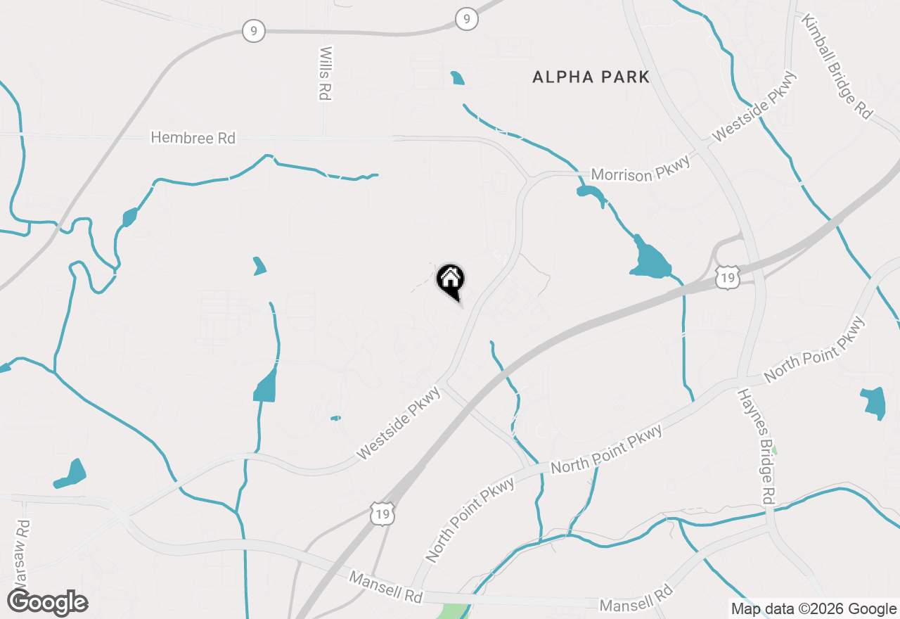 Map of 714 Opera Lane, Alpharetta, GA 30009