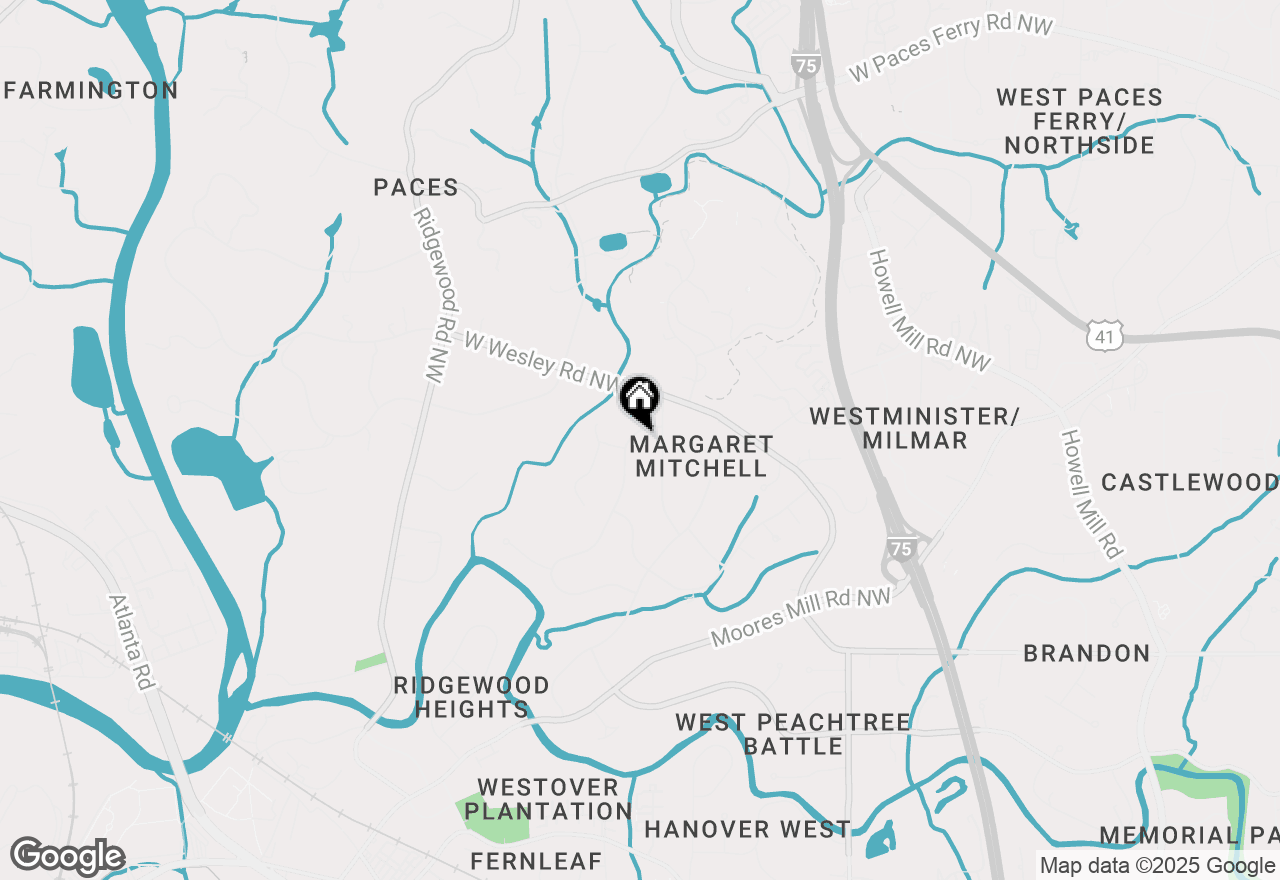Map of 2979 Ridgewood Road Nw, Atlanta, GA 30327