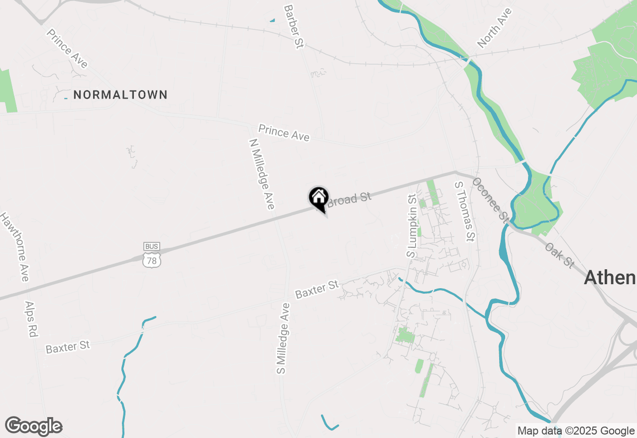 Map of 254 Dearing Street, Athens, GA 30605