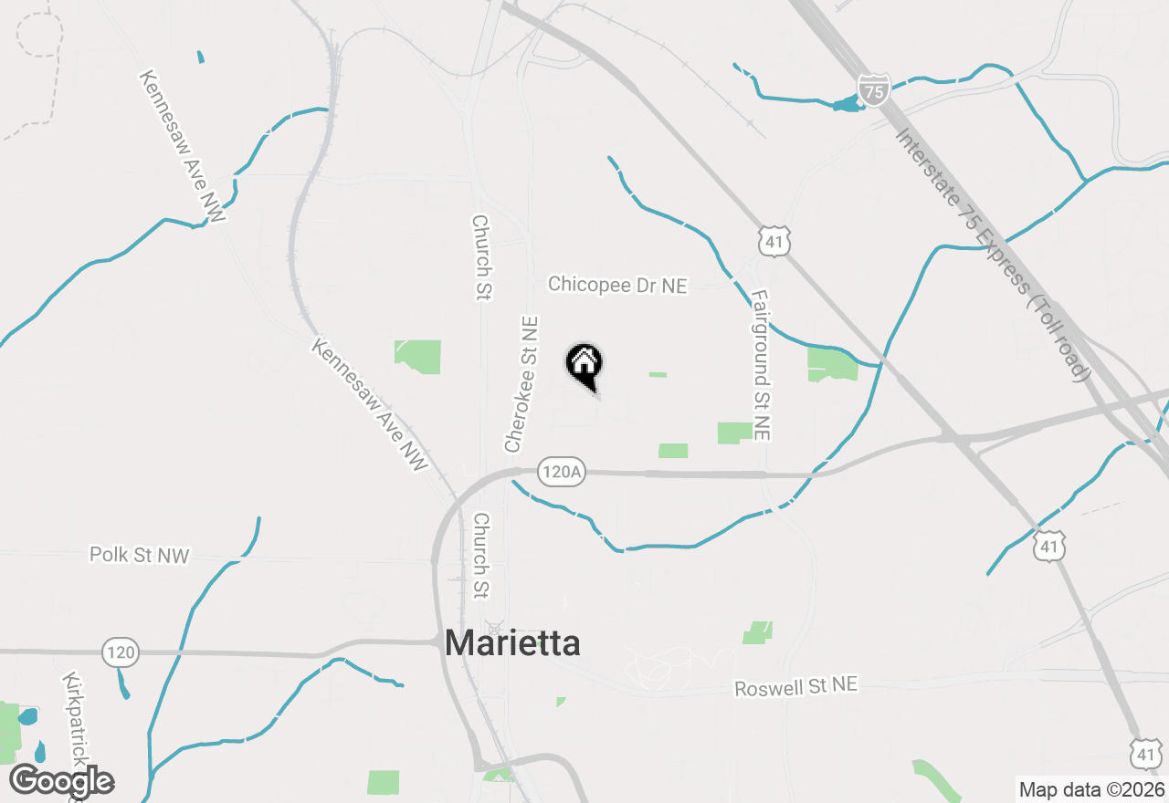 Map of 198 Blair Valley Drive Ne, Marietta, GA 30060