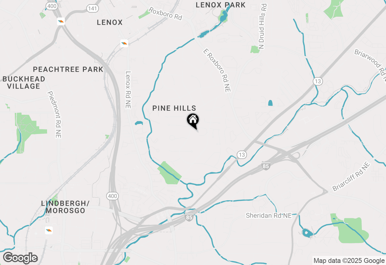 Map of 2931 W Roxboro Road Ne, Atlanta, GA 30324