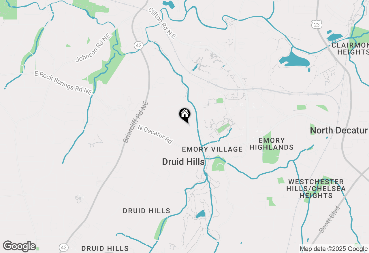 Map of 1290 Oxford Road Ne, Atlanta, GA 30306