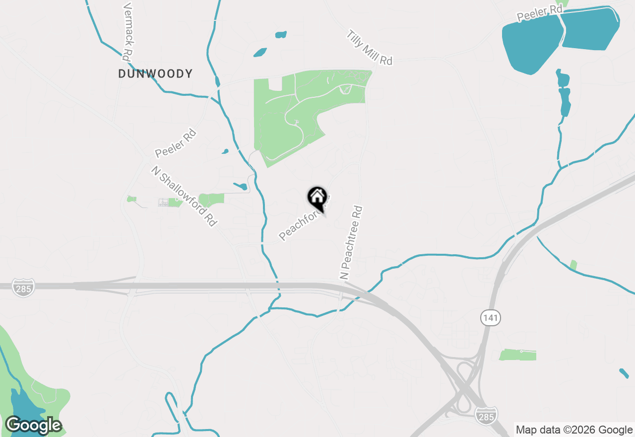 Map of 4460 Pineridge Circle, Atlanta, GA 30338