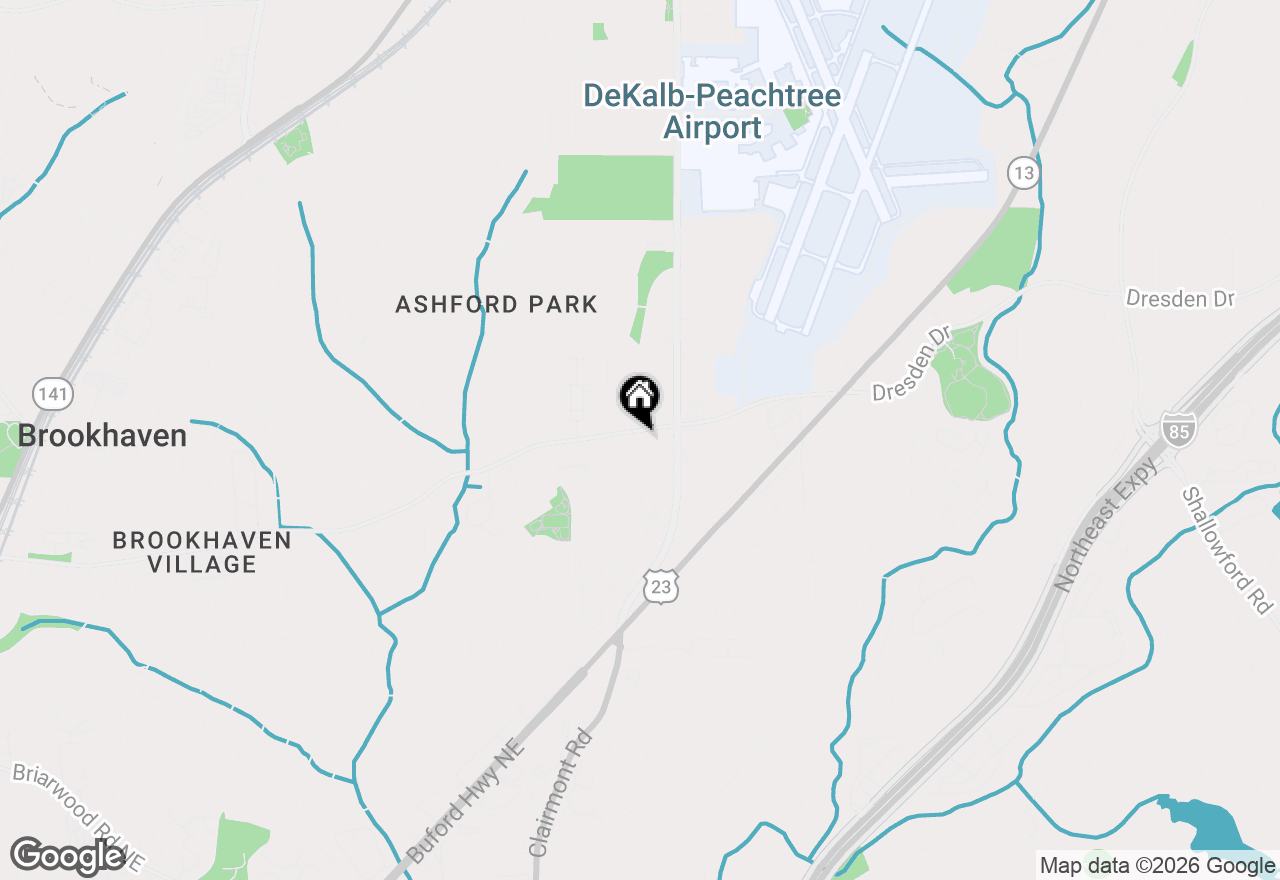 Map of 1929 Dresden Drive Ne, Atlanta, GA 30319