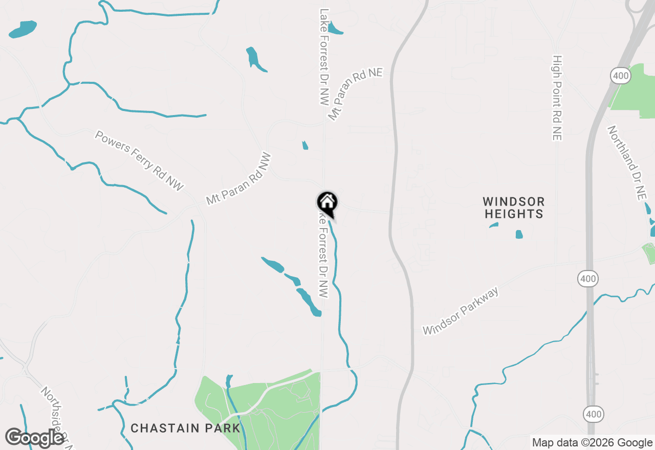 Map of 4847 Lake Forrest Drive, Sandy Springs, GA 30342