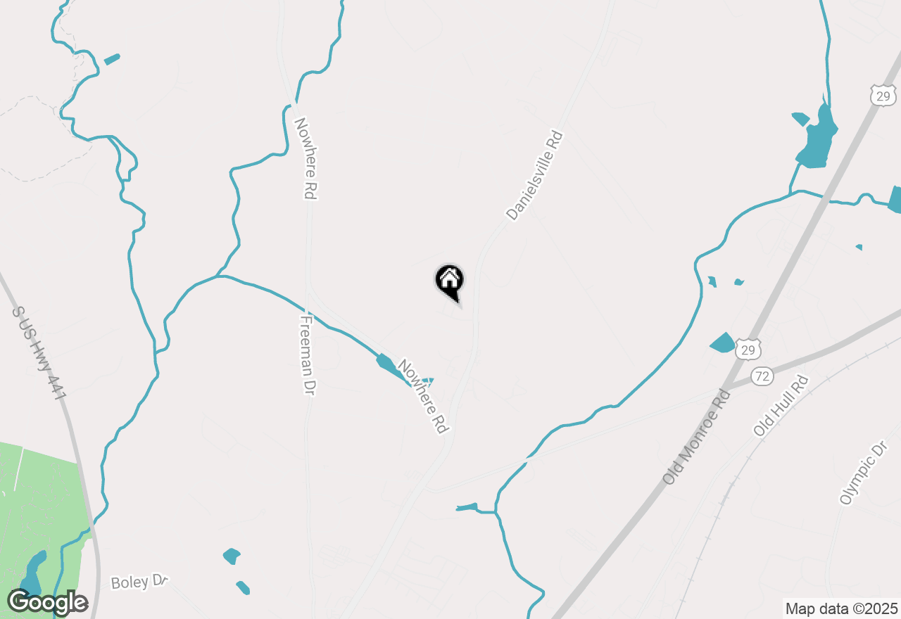 Map of 1525 Danielsville Road, Athens, GA 30601