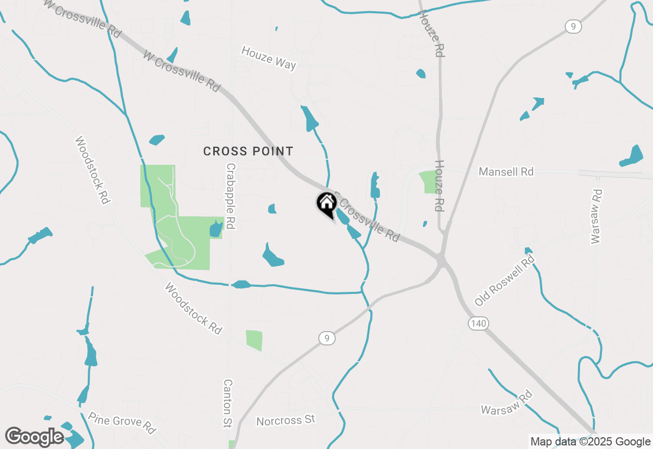 Map of 1645 Oakfield Lane, Roswell, GA 30075