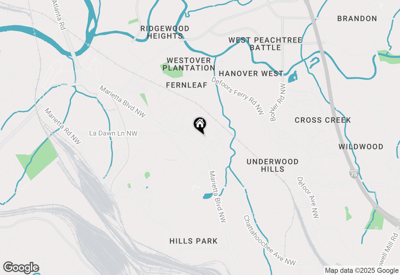 Map of 2171 Burnside Drive Nw, Atlanta, GA 30318