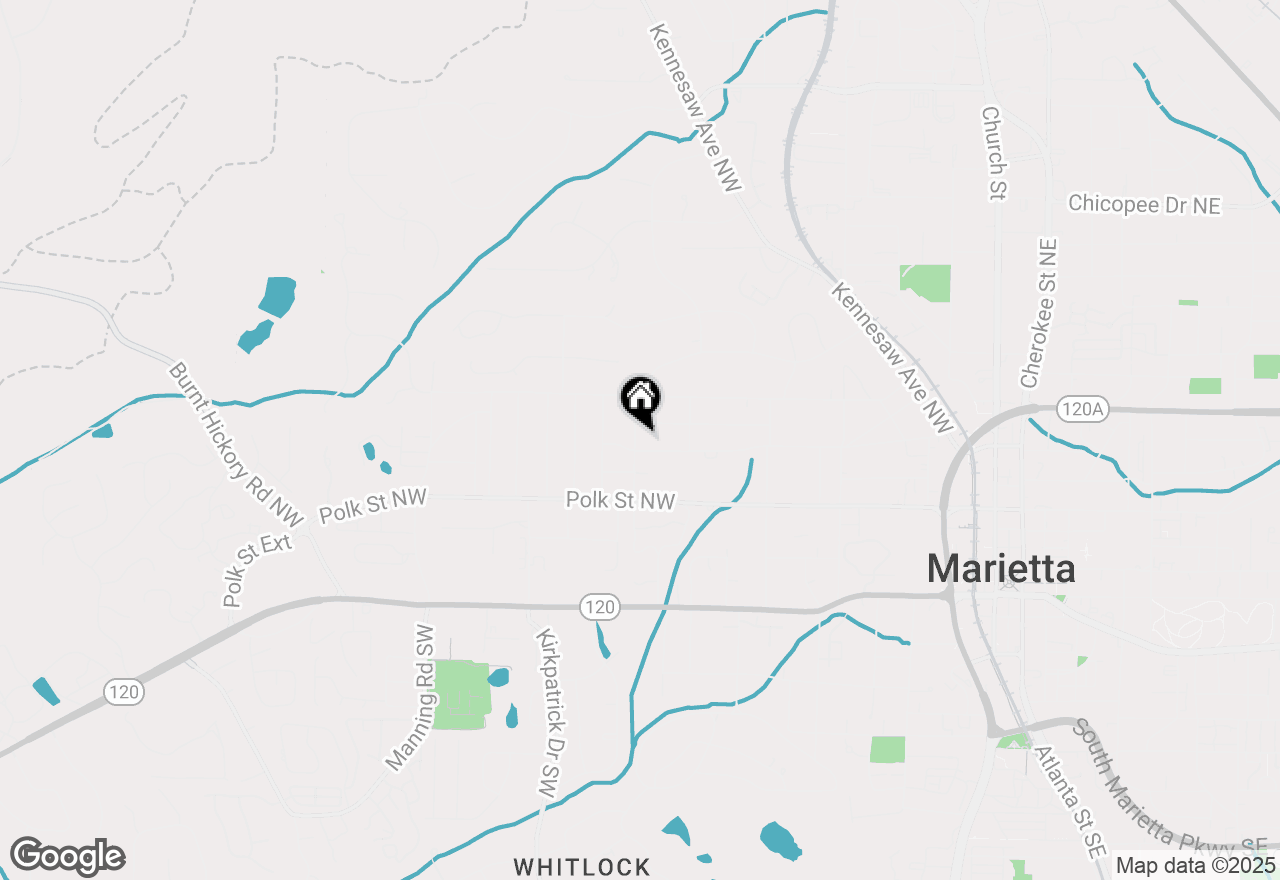 Map of 236 Ridge Avenue Nw, Marietta, GA 30064