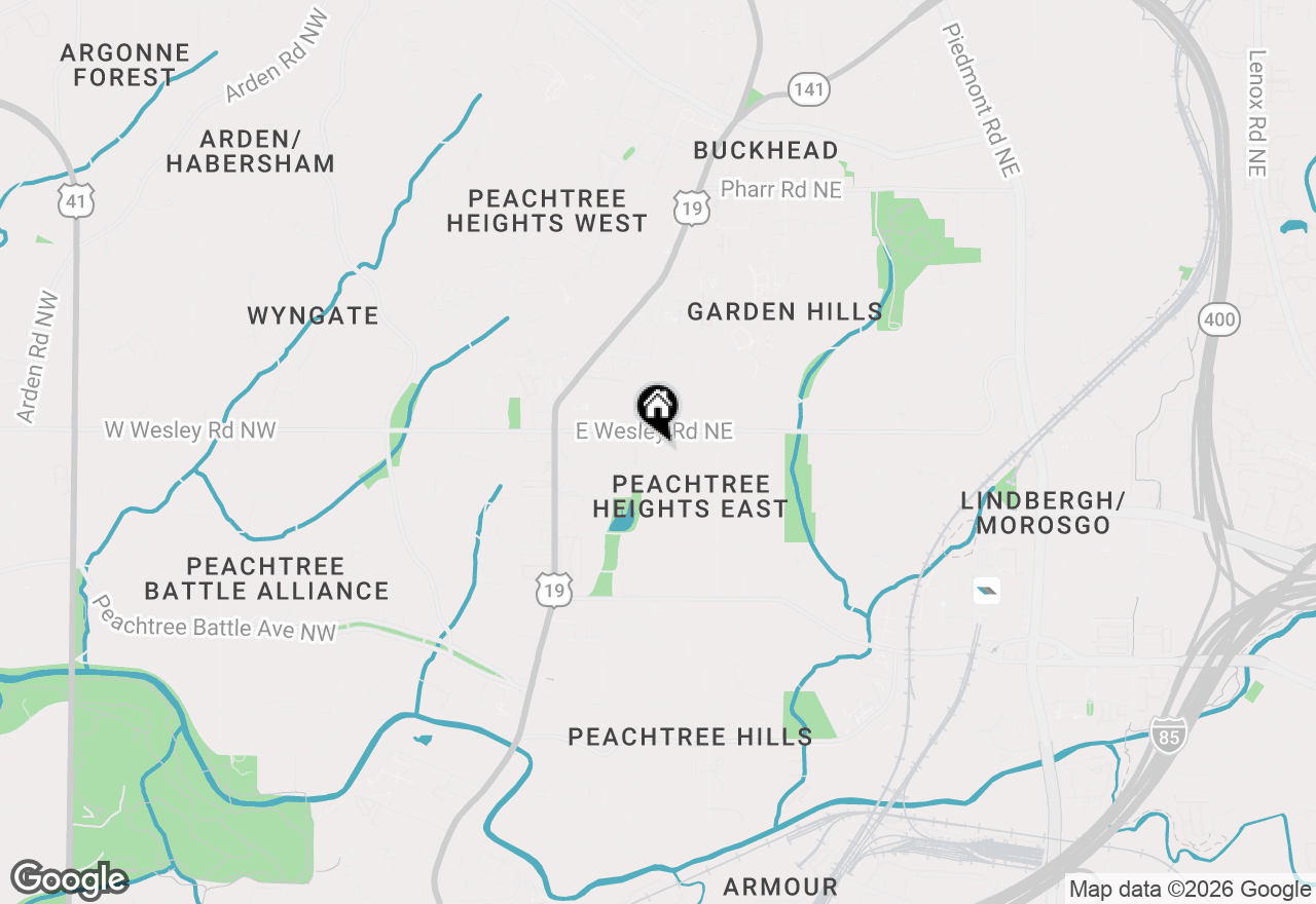 Map of 120 Peachtree Way Ne, Atlanta, GA 30305