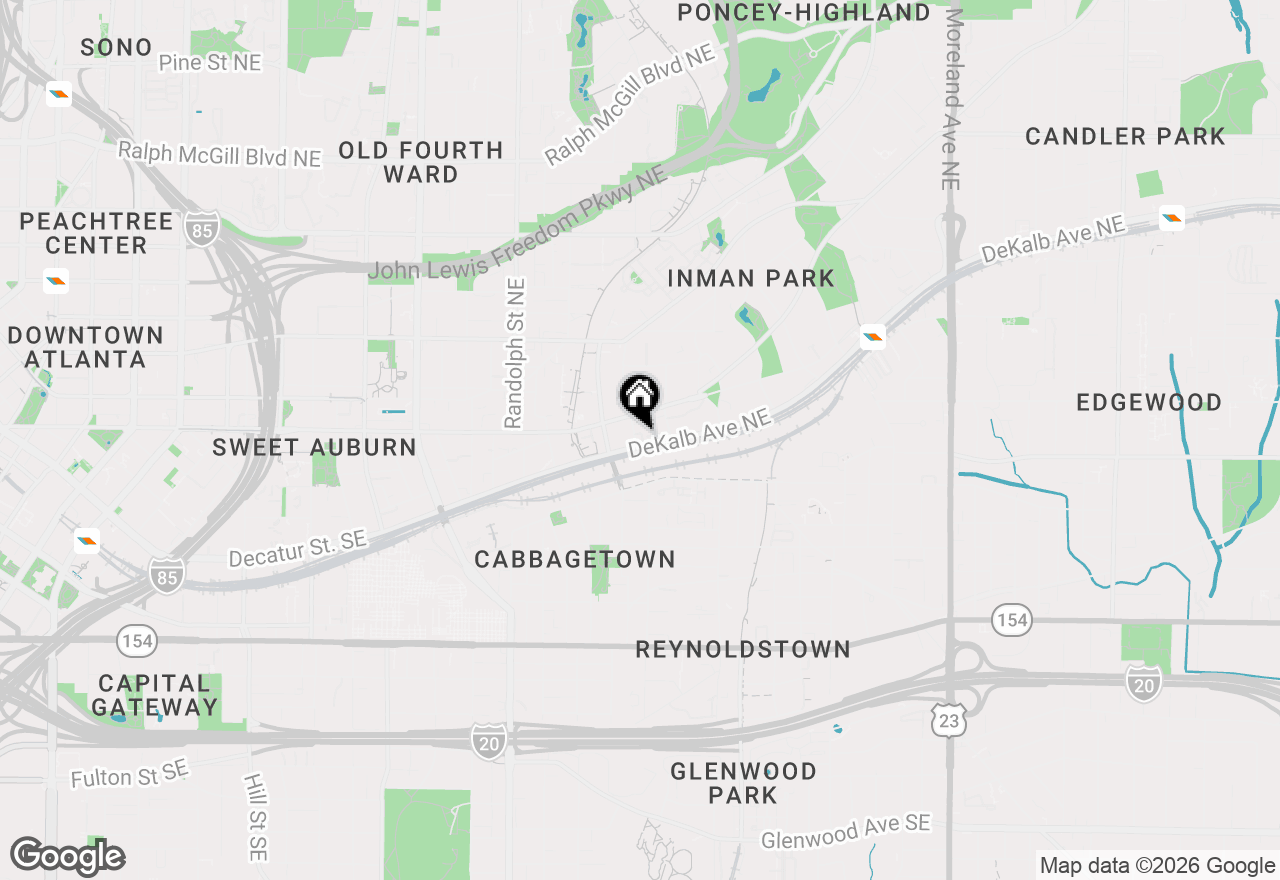 Map of 15 Waddell Street Ne #303, Atlanta, GA 30307