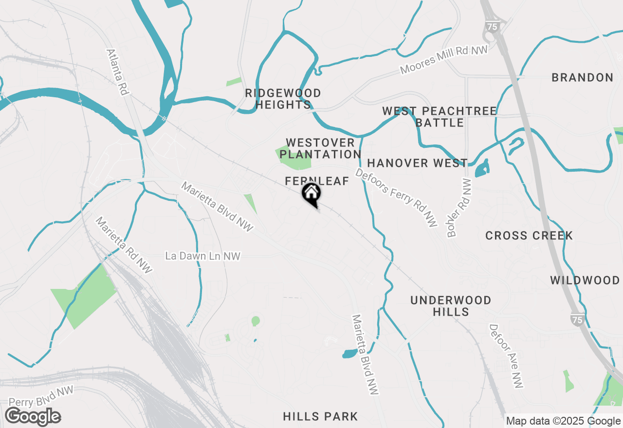 Map of 1168 Liberty Parkway Nw, Atlanta, GA 30318