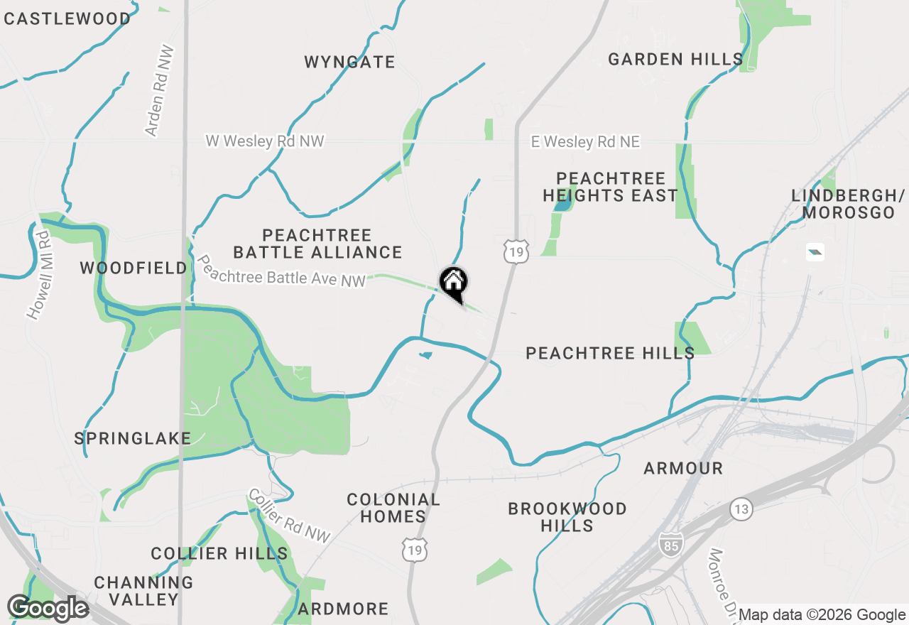 Map of 106 Peachtree Battle Avenue Nw, Atlanta, GA 30305