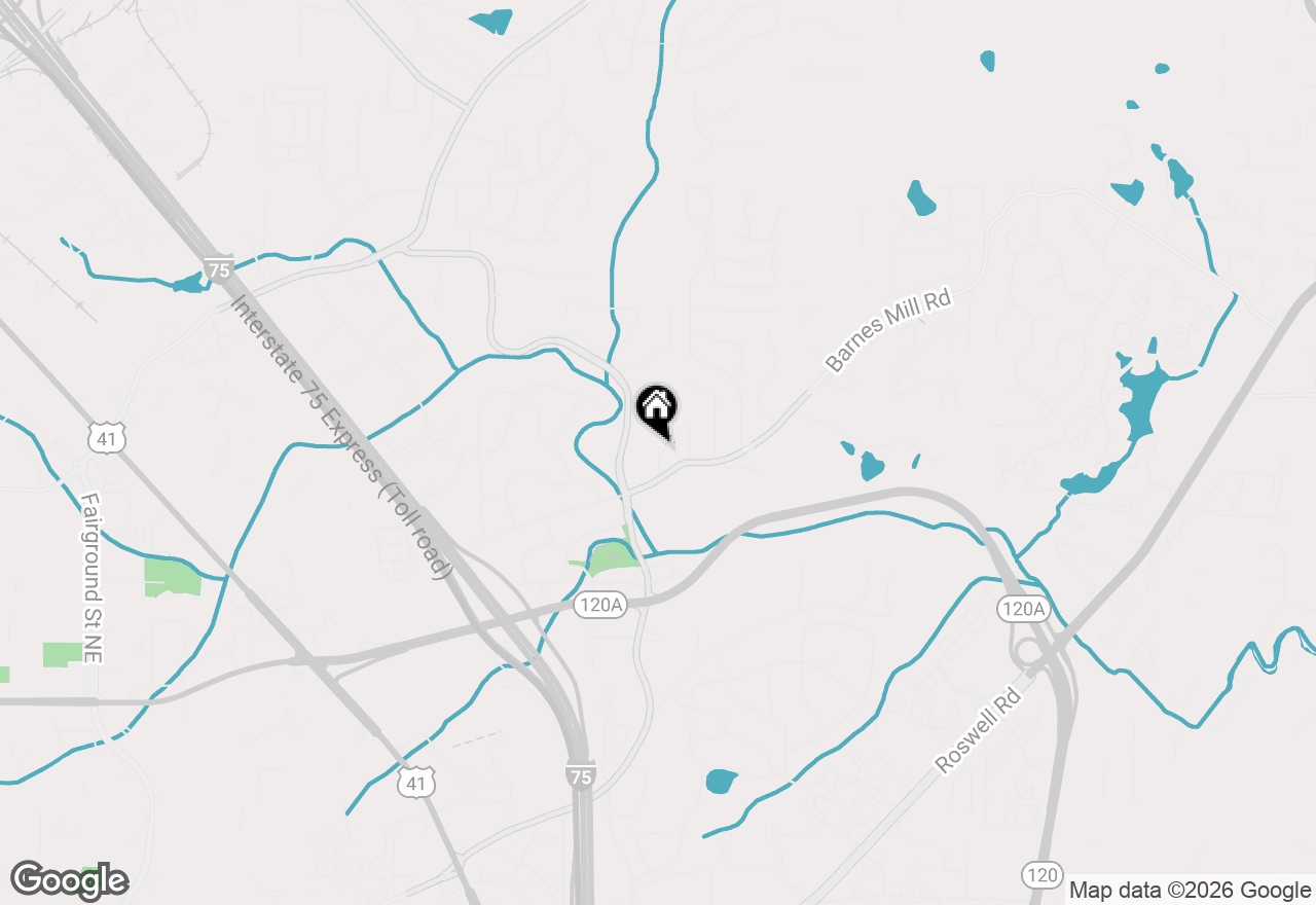 Map of 645 Anderson Walk, Marietta, GA 30062