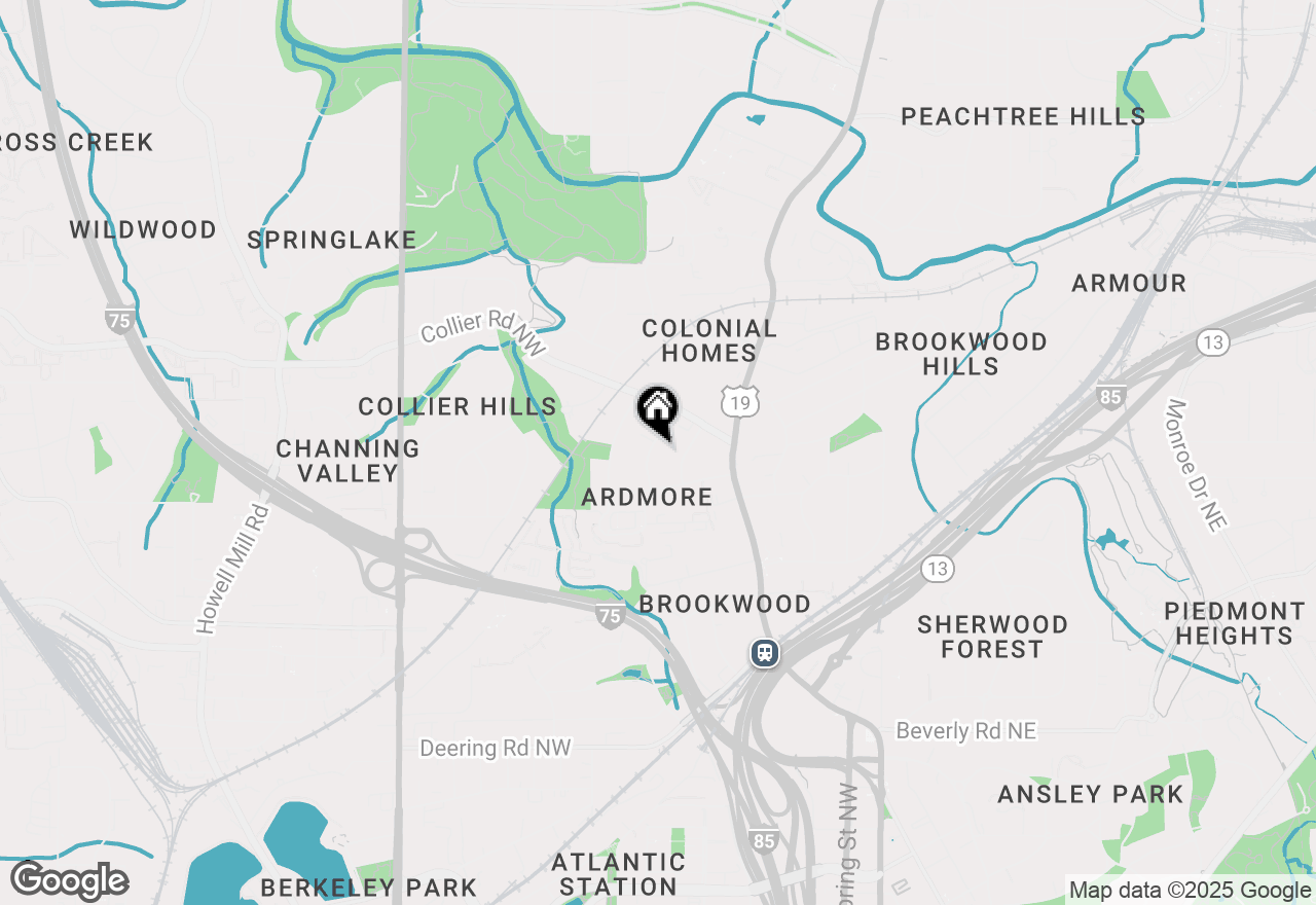 Map of 1861 Anjaco Road Nw, Atlanta, GA 30309