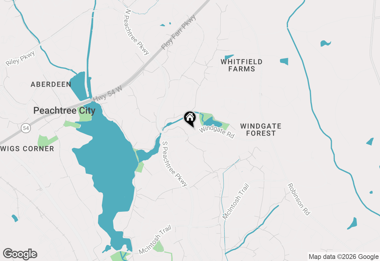 Map of 103 Rosewood Court, Peachtree City, GA 30269