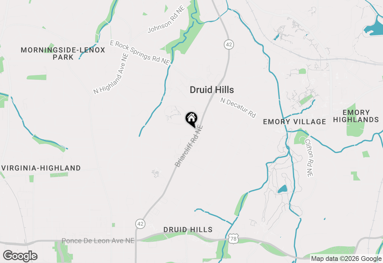 Map of 1391 Normandy Drive Ne #1, Atlanta, GA 30306