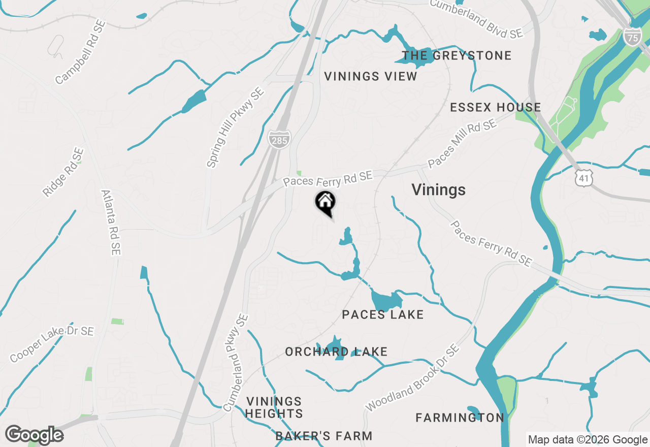 Map of 3751 Paces Lookout Circle Se, Atlanta, GA 30339